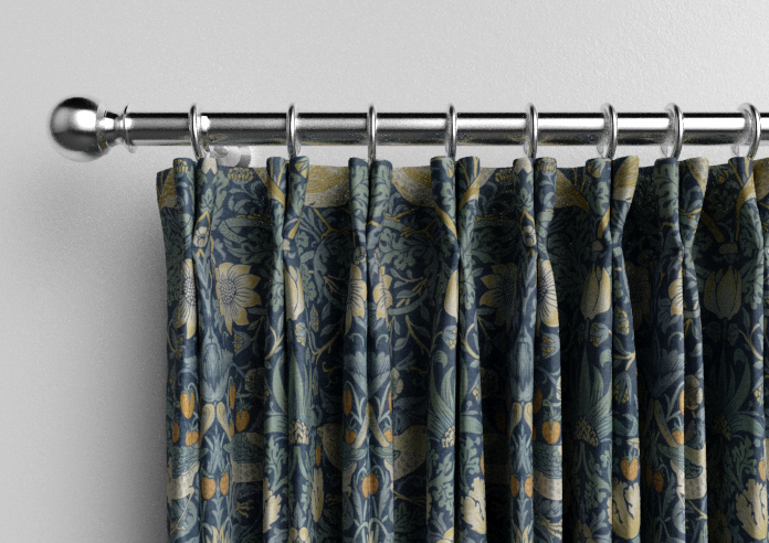 William Morris Strawberry Thief, Woad - Made to Measure Curtains - Image 10